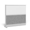 Luxor Expanse Modular Wall Room Divider System - Black Frame - 53" x 48" Wide Panel Add-On Wall MW-5348-XWCGWG - alternate 2